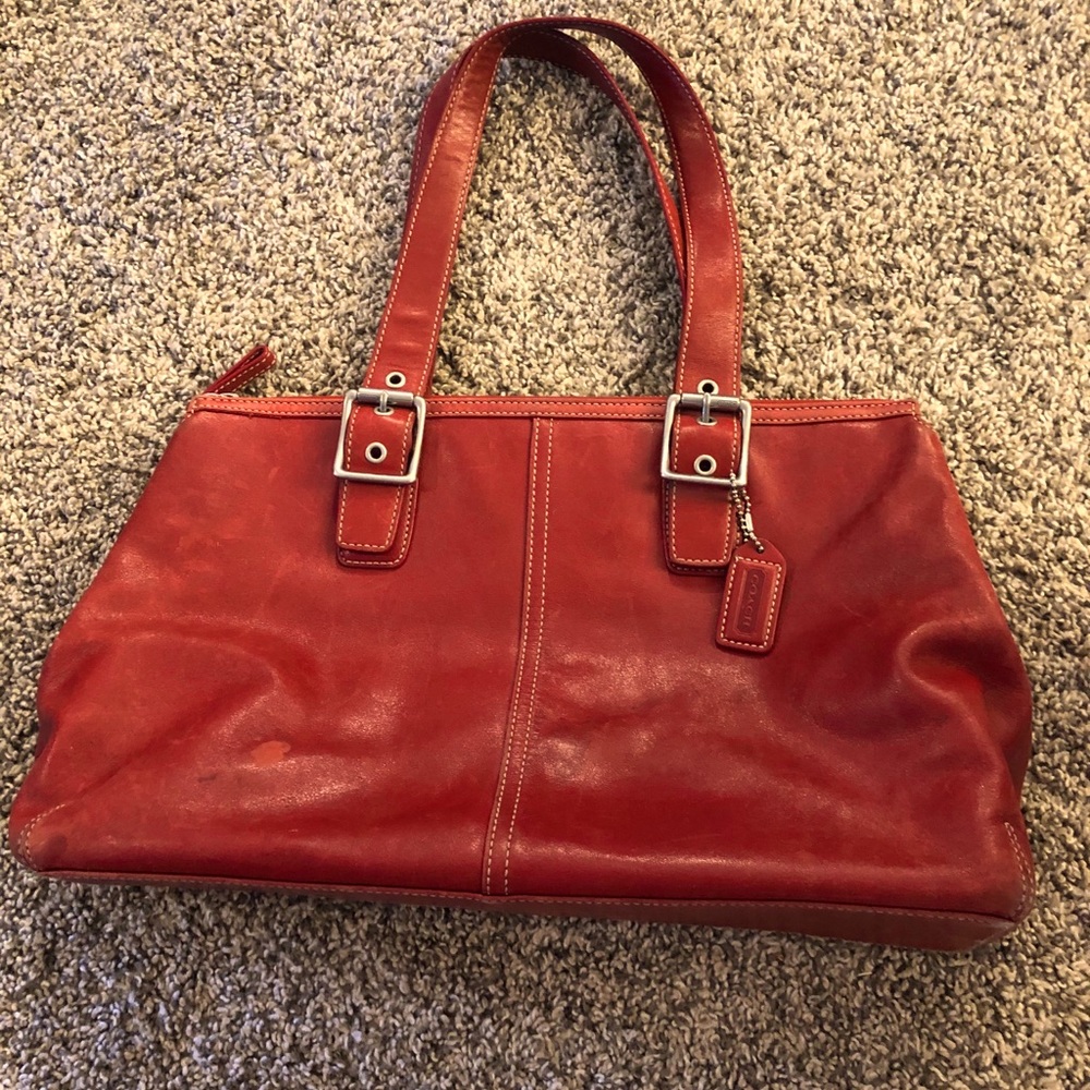 Red Coach Purse